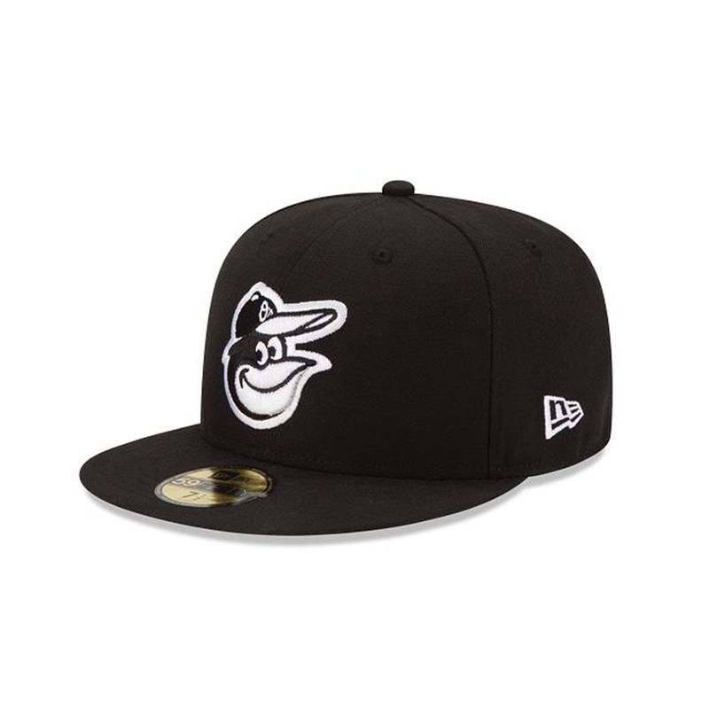 MLB Baltimore Orioles 59Fifty Fitted (TTI5604) - Black New Era Caps